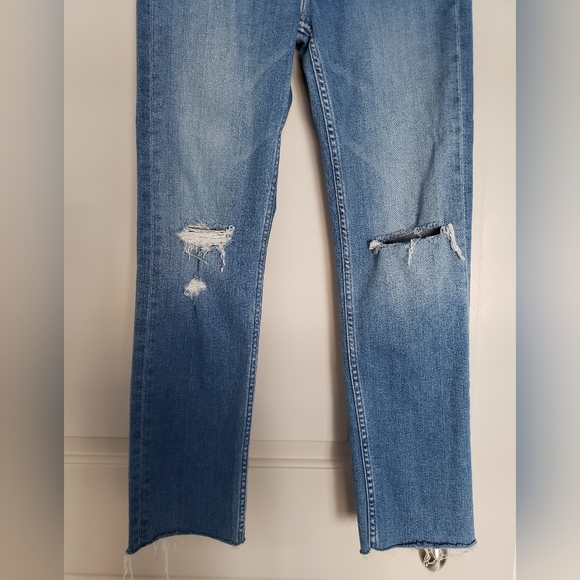 Mother jeans high waisted rider ankle fray "party like a pirate" size 25 - Picture 5 of 15